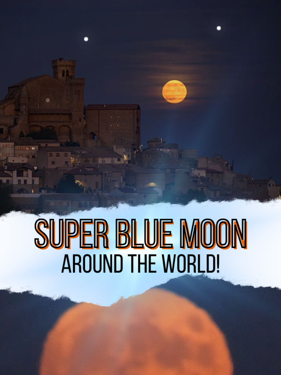 Rare Super Blue Moon Stunning Worldwide Skies in 2023 From India