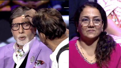 Kaun Banega Crorepati 15: A female fan calls Amitabh Bachchan handsome in his lilac suit; Big B says “Yaar band karo ye khel humko jaana hai ghar”