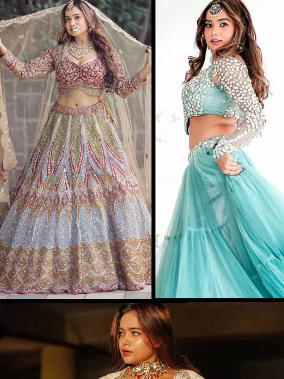 Monalisa Rani Shade Lakhnavi Work Inspired Lehenga, Lehnga, Dresses,  Wedding Wear, Indian Outfit