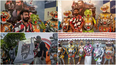 ‘Chaaver’ team ties up with ‘tigers’ during Pulikali festival in Thrissur