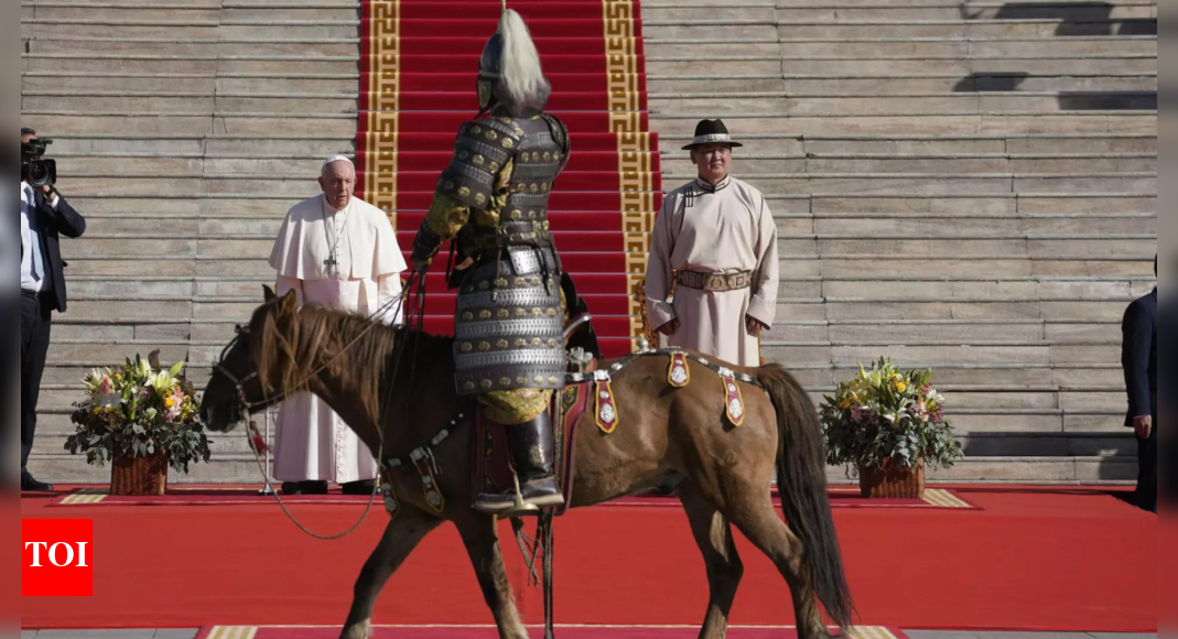 Pope starts Mongolia visit by praising the country's religious freedom dating back to Genghis Khan - Vimarsana News