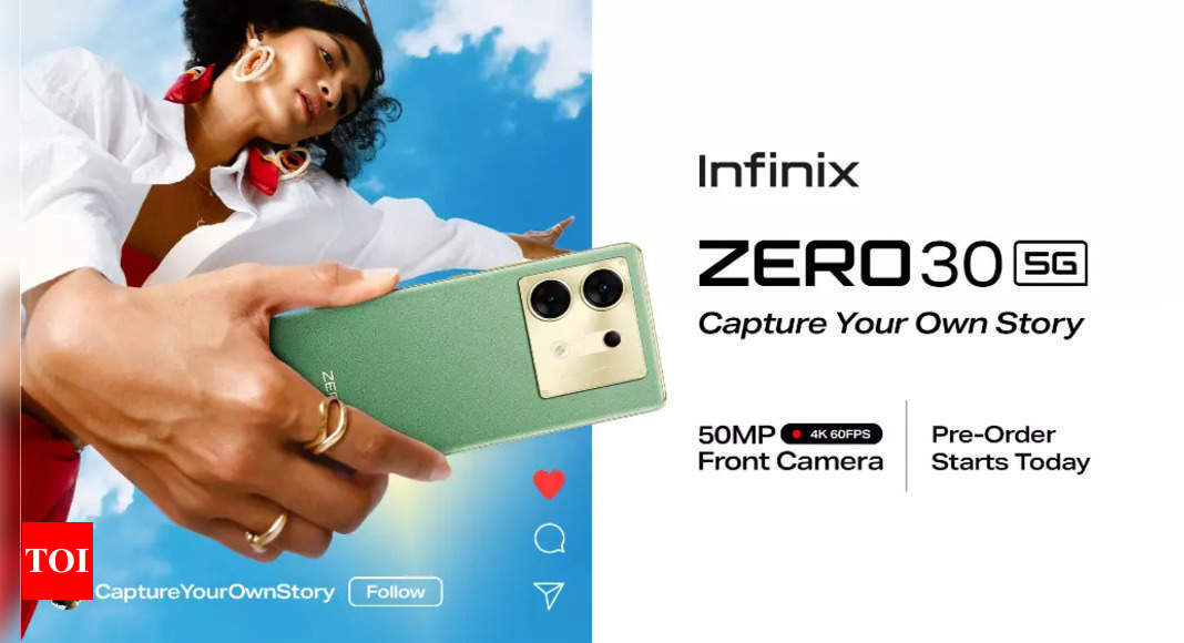 Infinix Zero 30 5G with 50MP selfie camera launched at Rs 21,999 – Times of India