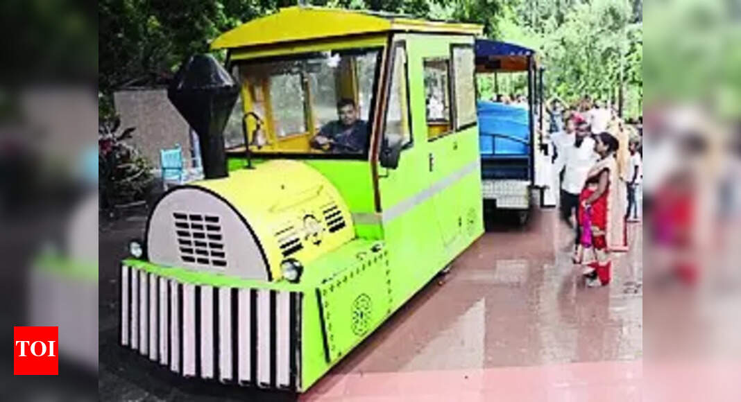 Toy Train Toy Train Serviceresumes At City Zoo Patna News Times of