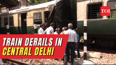 Local EMU train coach derails in Delhi Bhairon Marg, no injuries