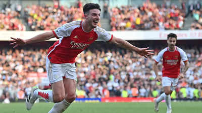 Declan Rice strikes in stoppage time as Arsenal leave it late to sink  Manchester United