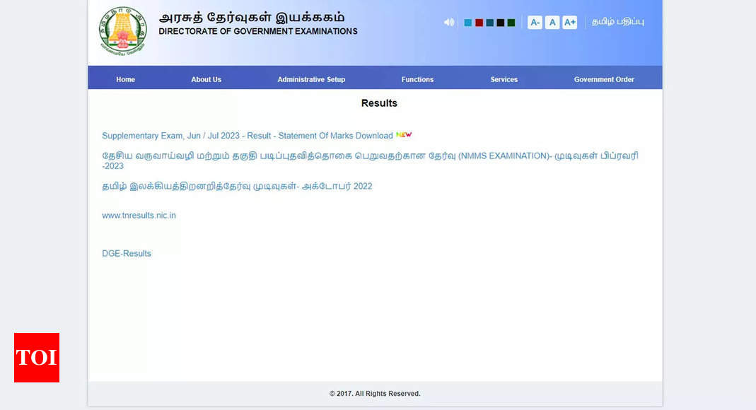 TN HSE +2 supply revaluation and re-totalling results announced on dge.tn.gov.in; Direct link