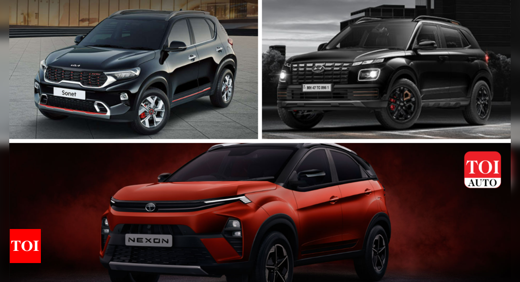 2023 Tata Nexon facelift vs Hyundai Venue vs Kia Sonet: Ultimate sub-4m SUV battle!