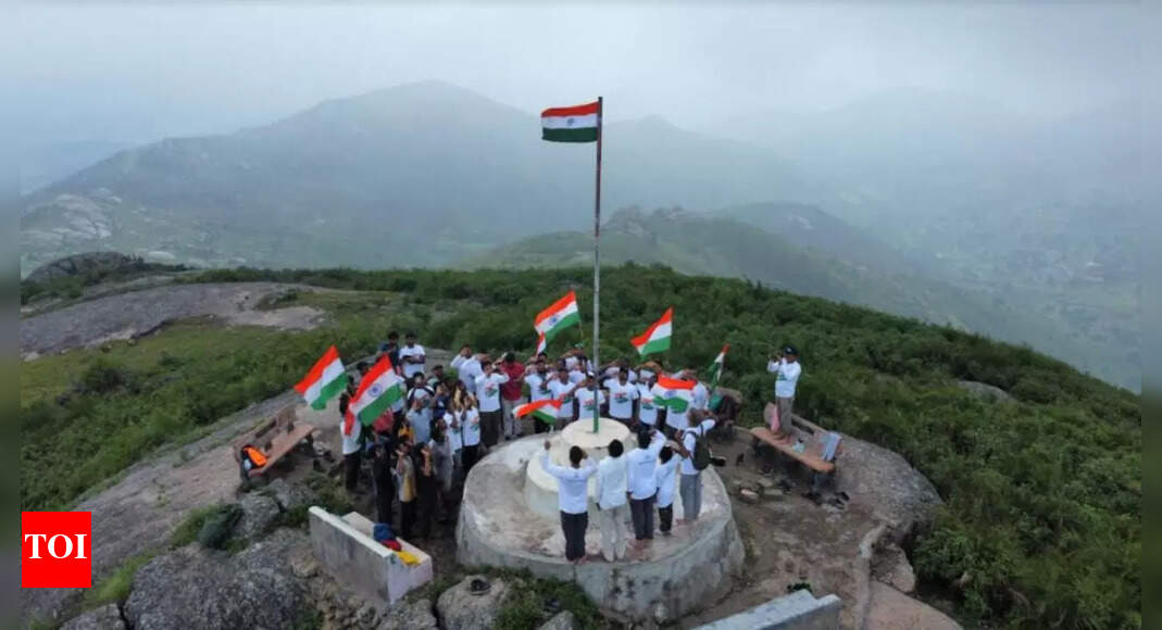 Har Shikhar Tiranga team hoists national flag on highest peak in Andhra
