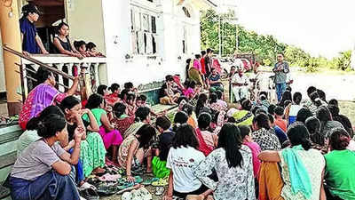 College students turn teachers for children in Manipur's relief camps