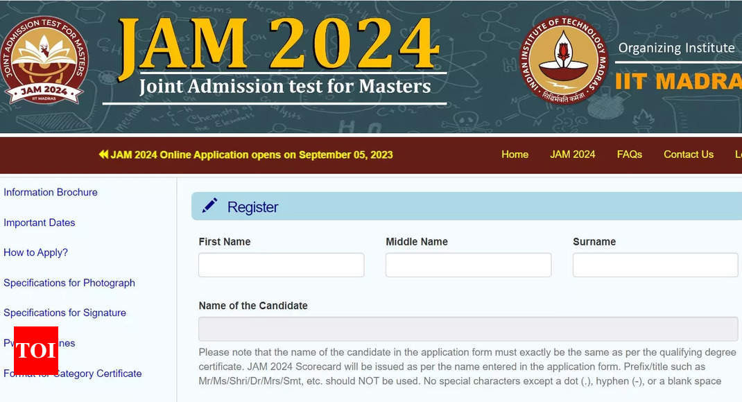 IIT Madras announces JAM 2024 schedule: Check how to register and