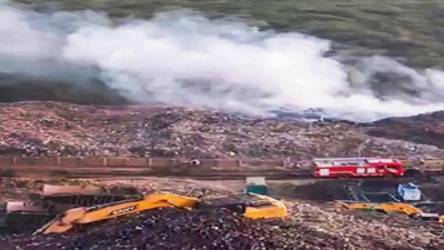 In 14 hrs, fire erupts twice next to Bandhwari landfill
