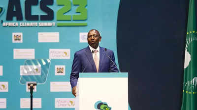 Kenya's leader says climate change is eating away Africa's GDP, calls for talks on global carbon tax