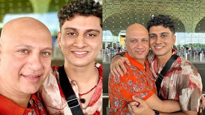 Amol Bawdekar gets emotional at the airport as son Advait goes to Germany for education
