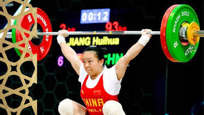 Chinese lifter Jiang Huihua breaks Mirabai Chanu's world record