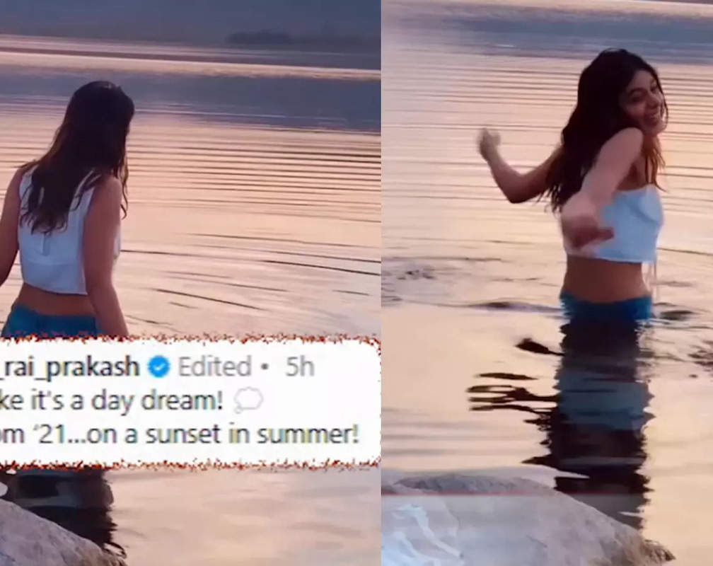 
Pranati Rai Prakash shares video of herself enjoying the sunset in a river
