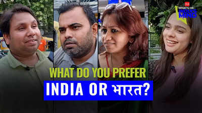 Bharat or India? We asked people what they prefer
