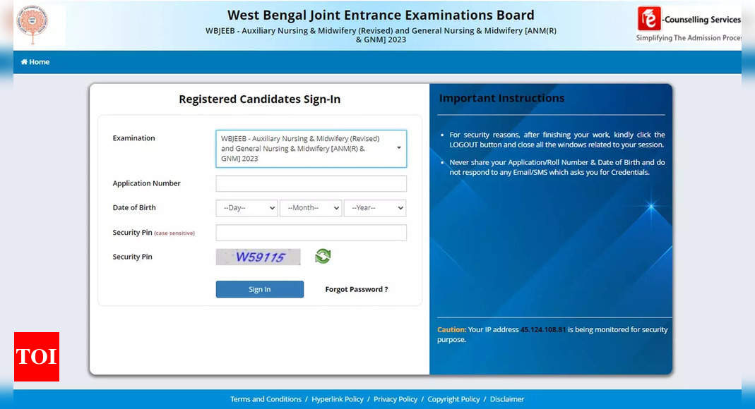 WBJEEB releases ANM & GNM-2023 results on wbjeeb.in; Download here