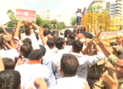 Watch: BJP Yuva Morcha protests against Congress in Jaipur, Rajasthan, raises 'Bharat Mata Ki Jai'