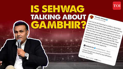 Watch: Is Virender Sehwag taking a dig at Gautam Gambhir?