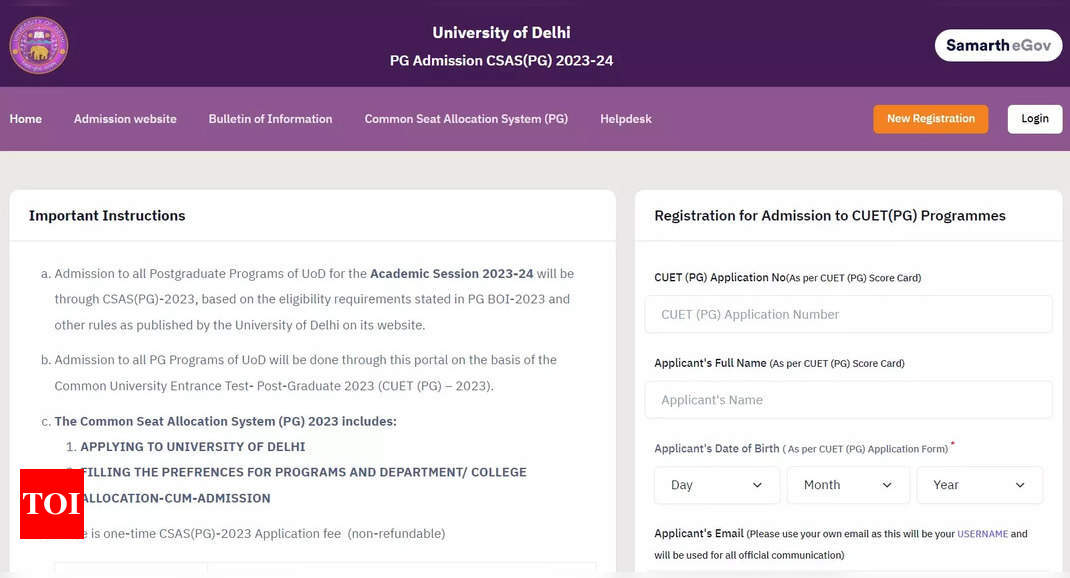 DU PG Admission 2023: Mid-Entry registration begins at admission.uod.ac.in, application link here