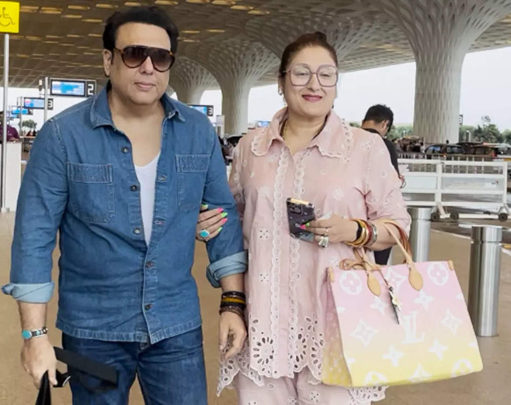 
Govinda rocks denim-on-denim look as he gets clicked with his wife Sunita Ahuja at airport
