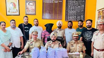 Drug trafficker with Pakistan links held with 9 kg heroin in Punjab's Jalandhar