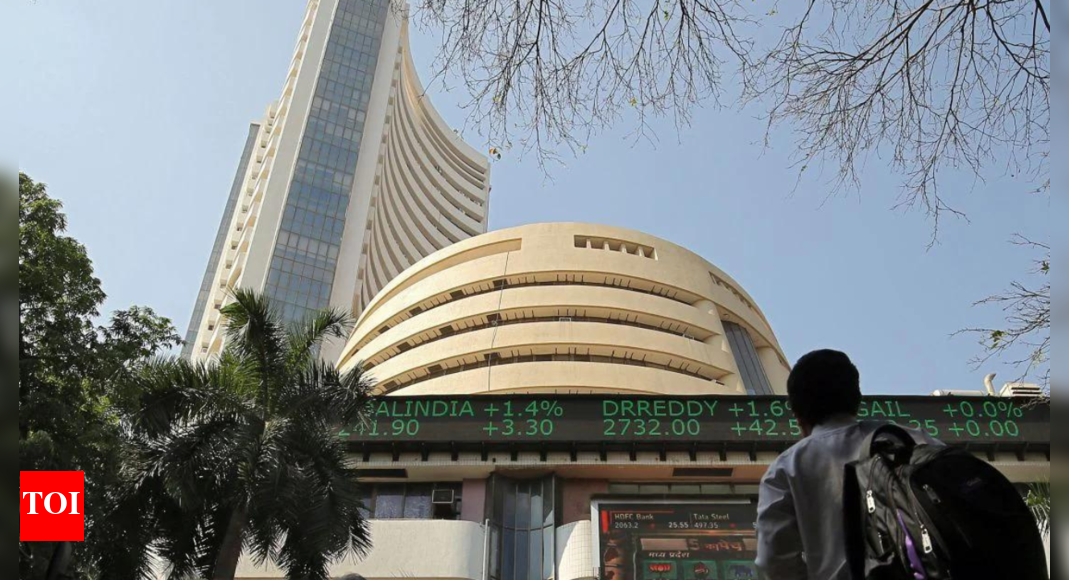 Stock markets extend gains for fifth day; Sensex revisits 66,000 – Times of India
