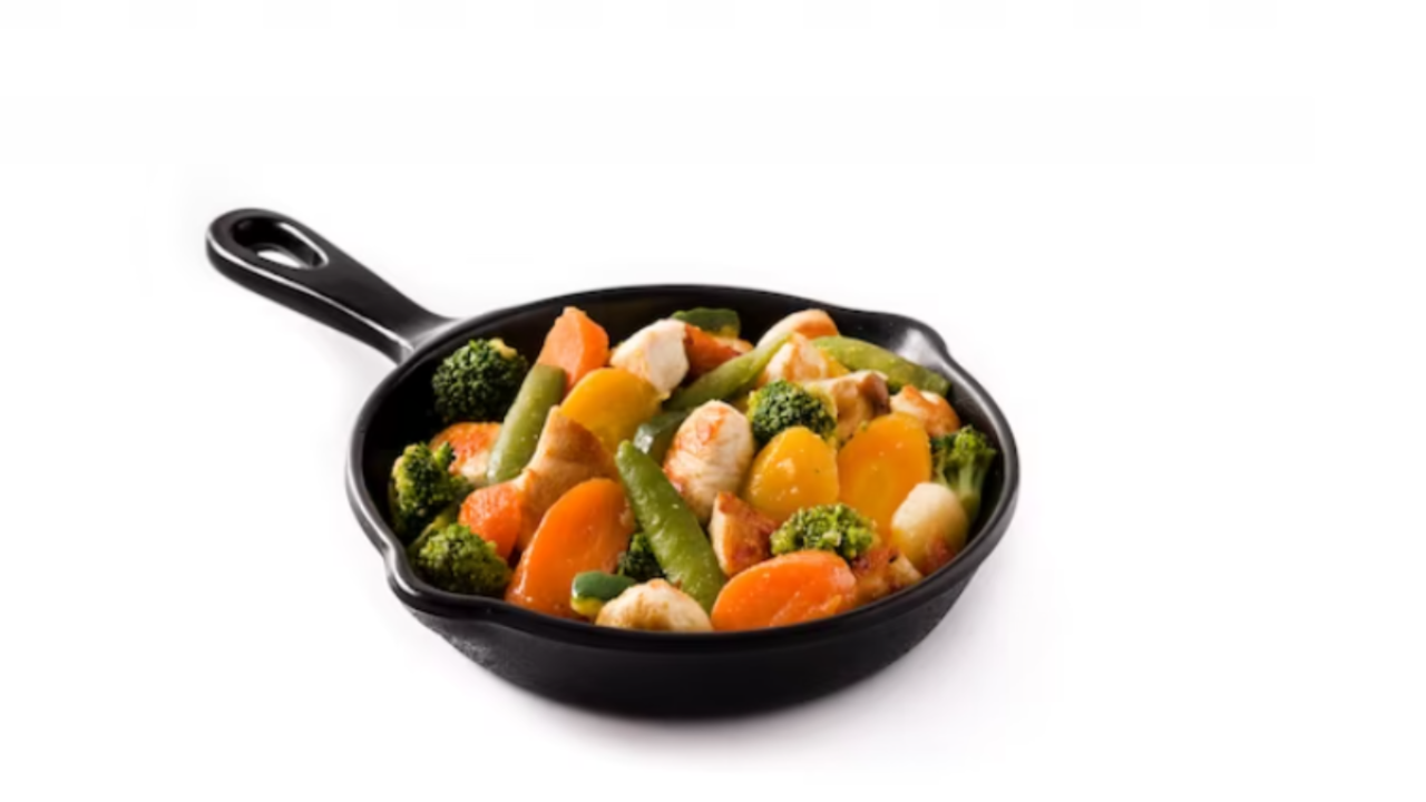 Cooking Pan, Fast Heating Speed Frying Pan for Household Inner diameter 26CM