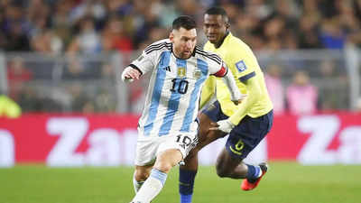 Lionel Messi earns Argentina win over Ecuador in World Cup qualifier |  Football News - Times of India