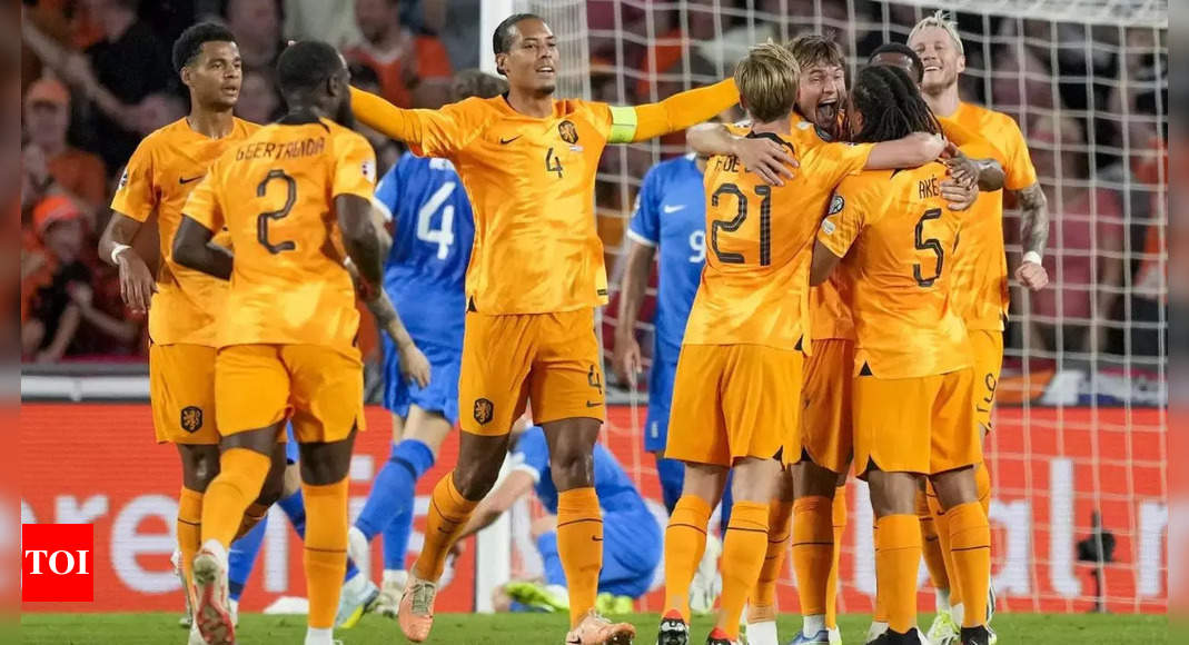Nederland vs. Griekenland: Nederland stapt naar de eurozone door Griekenland met 3-0 te verslaan |  voetbal nieuws