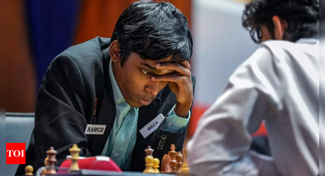 Kolkata, India. 06th Sep, 2023. Indian International chess player  Rameshbabu Praggnanandhaa seen playing in the fifth edition of the Tata  Steel Chess India tournament 2023 at Bhasa Bhavan. (Photo by Dipayan  Bose/SOPA