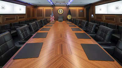 White House situation room gets 'Hollywood' facelift with new tech & mahogany
