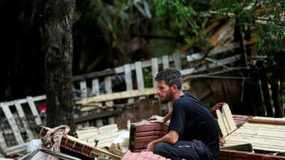 Almost 50 people missing after deadly Brazil cyclone - Times of India
