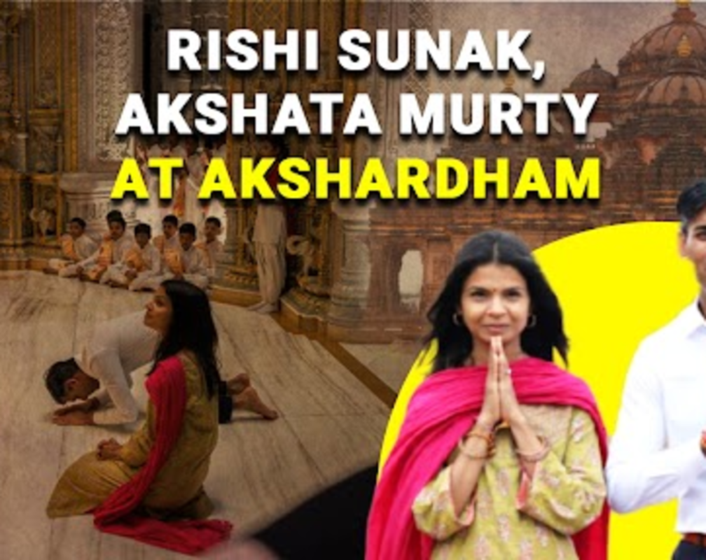 
Watch: British PM Rishi Sunak and wife Akshata Murthy's spiritual visit to Akshardham temple amid tight security
