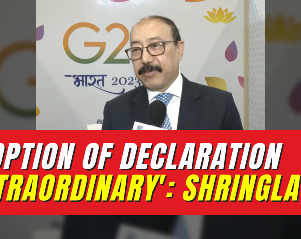 
G20 Summit 2023: Adoption of Delhi Declaration an extraordinary achievement: Harsh Vardhan Shringla
