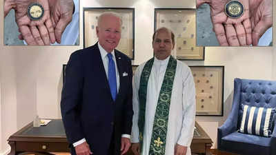 Joe Biden 'very humble', says Indian priest after holding communion service for US president