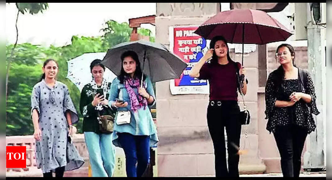 Rainy spell gives way to sultry weather Lucknow News Times of India