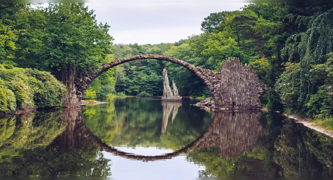 Die Rakotzbrucke, the stunning Devil's Bridge in Germany, Germany ...