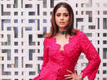 Nushrratt Bharuccha amps up her style in pink jacket set