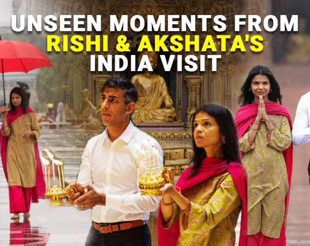 
Watch: Rishi Sunak, wife Akshata's ‘candid unseen’ moments from India visit

