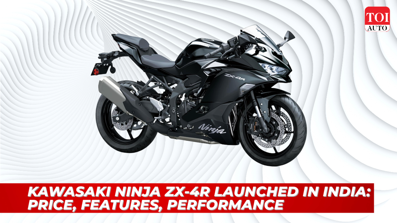 Kawasaki Ninja ZX-4R launched: India's first middle-weight four