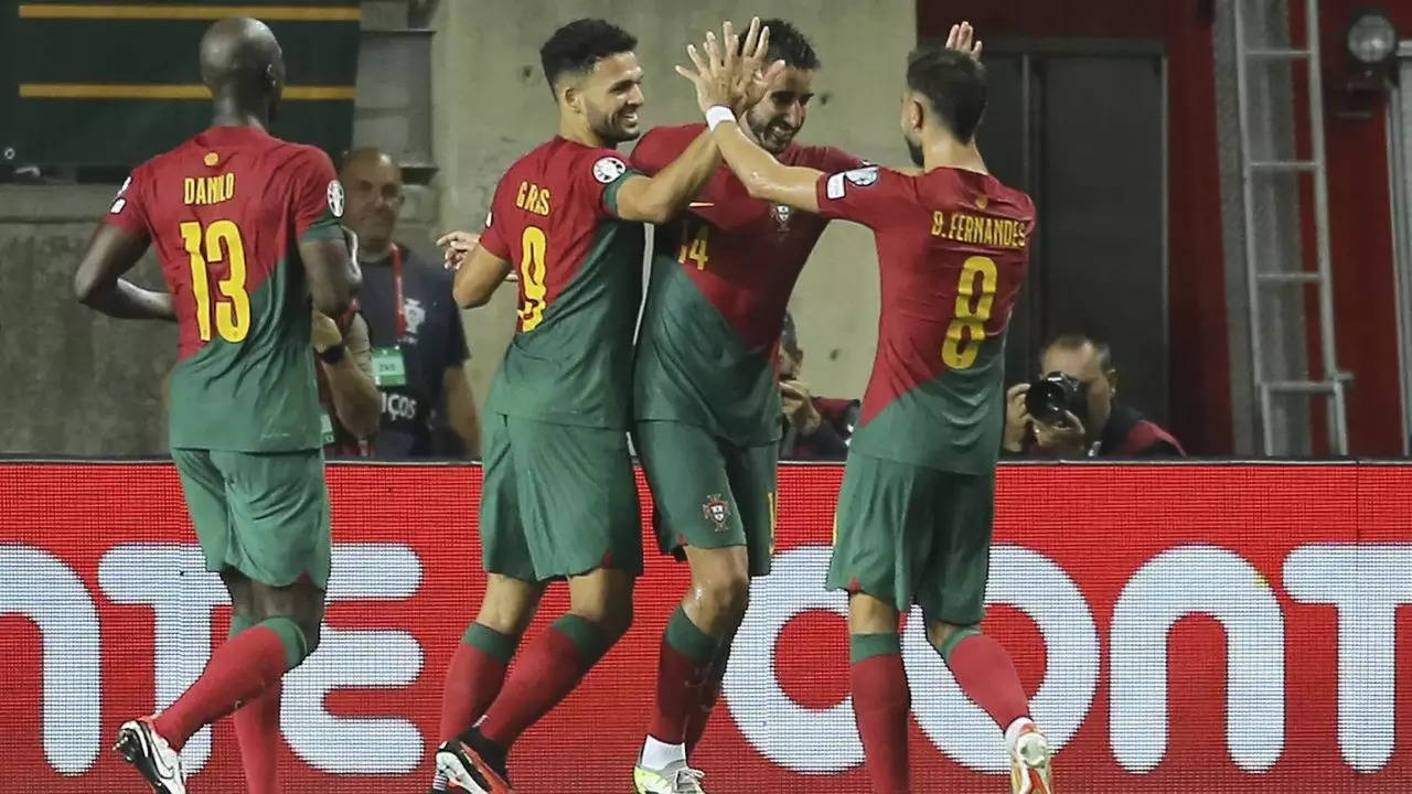 Portugal venceu Luxemburgo por 9 a 0 sem Cristiano Ronaldo, suspenso |  Notícias de futebol