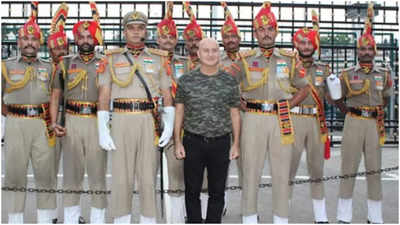"It was honour": Anupam Kher attends Beating Retreat ceremony at Wagah Border