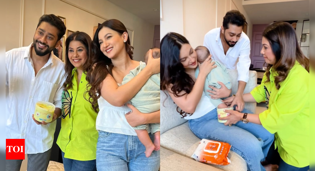 Gauahar Khan shares an adorable video while getting her son Zehaan’s ...