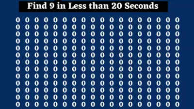 Brain Teaser: Only the sharpest brains can find the number 9 in under 20 seconds