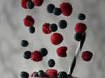 Blueberries and cranberries