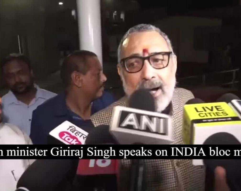 
INDIA bloc meeting to eradicate Sanatan Dharma, says BJP's Giriraj Singh
