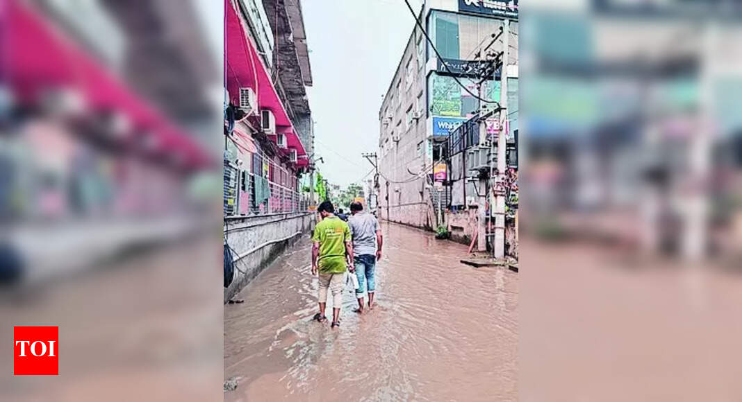 Waterlogging Zirakpur Under Water After Brief Spell Of Rain