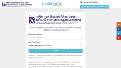 NIOS releases admit cards for Class 10th and 12th Sept-Oct practical exams 2023; download here