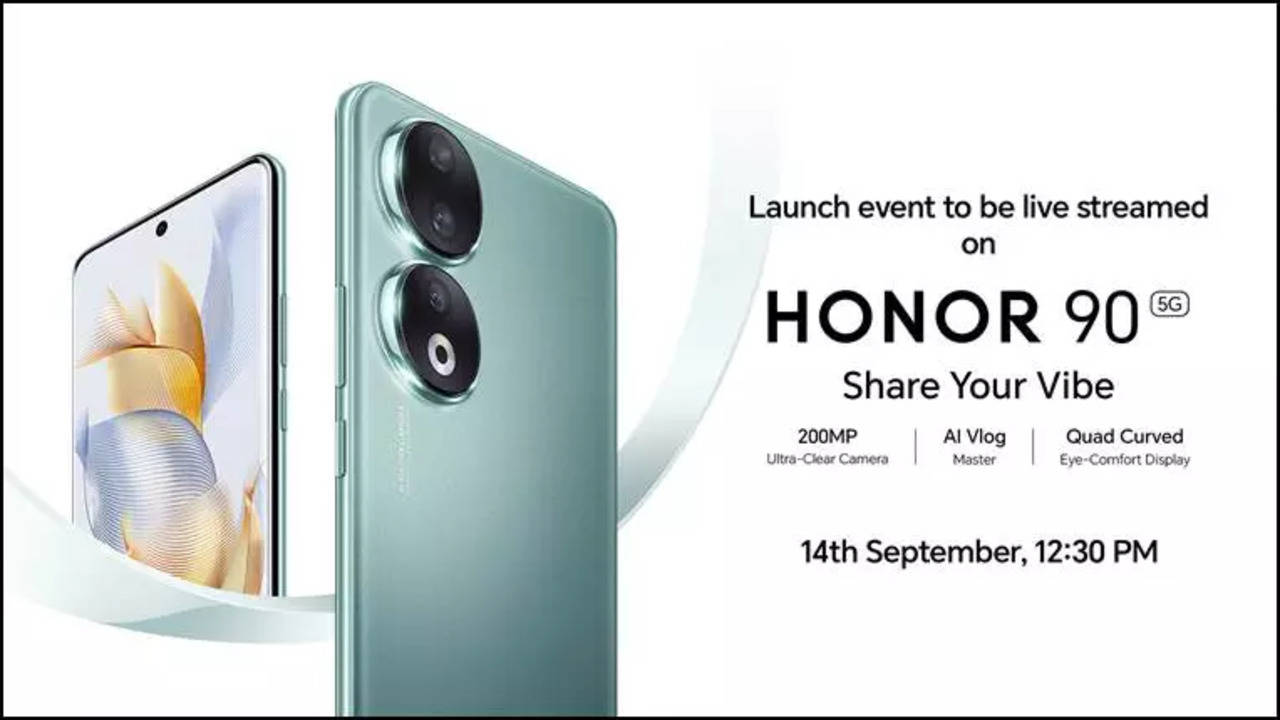 Honor 90 smartphone with 200MP camera to launch in India today: Live  stream, specs and other details - Times of India